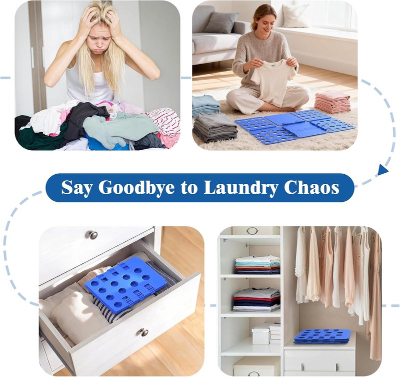 BOXLEGEND Shirt Folder V1 Shirt Folding Board Durable Clothes Folder Tshirt Organizer Easy and Fast Folding for Adults and Kids Laundry Liner - Image 2